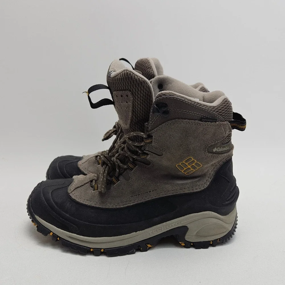 Columbia Bugaboot Plus III Mens 9.5 Grey Omni-Heat Waterproof Winter Snow Boots